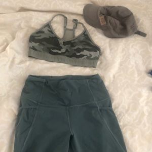 Army green Victoria secret knockout workout pant